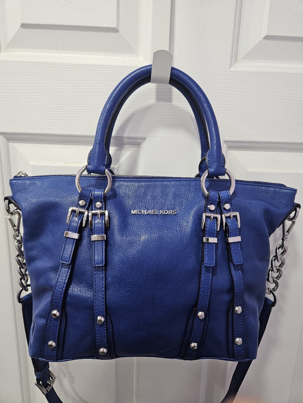 Michael Kors Cobalt Blue Crossbody Satchel - Picture 5 of 15